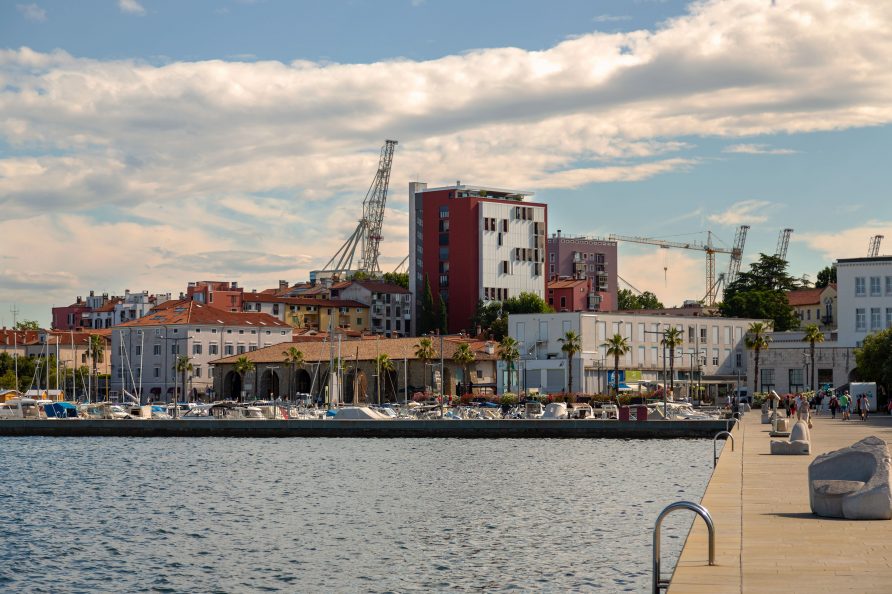 View on Tomos building from Marina
